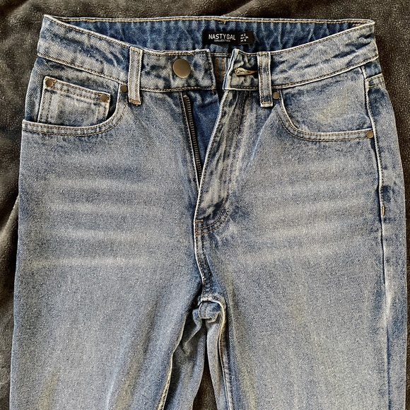 Nasty Gal Bootleg Cuffed Jeans - Picture 3 of 6